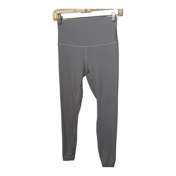 Lululemon Light Blue Ribbed Align Leggings 28” 6 - Picture 2 of 6